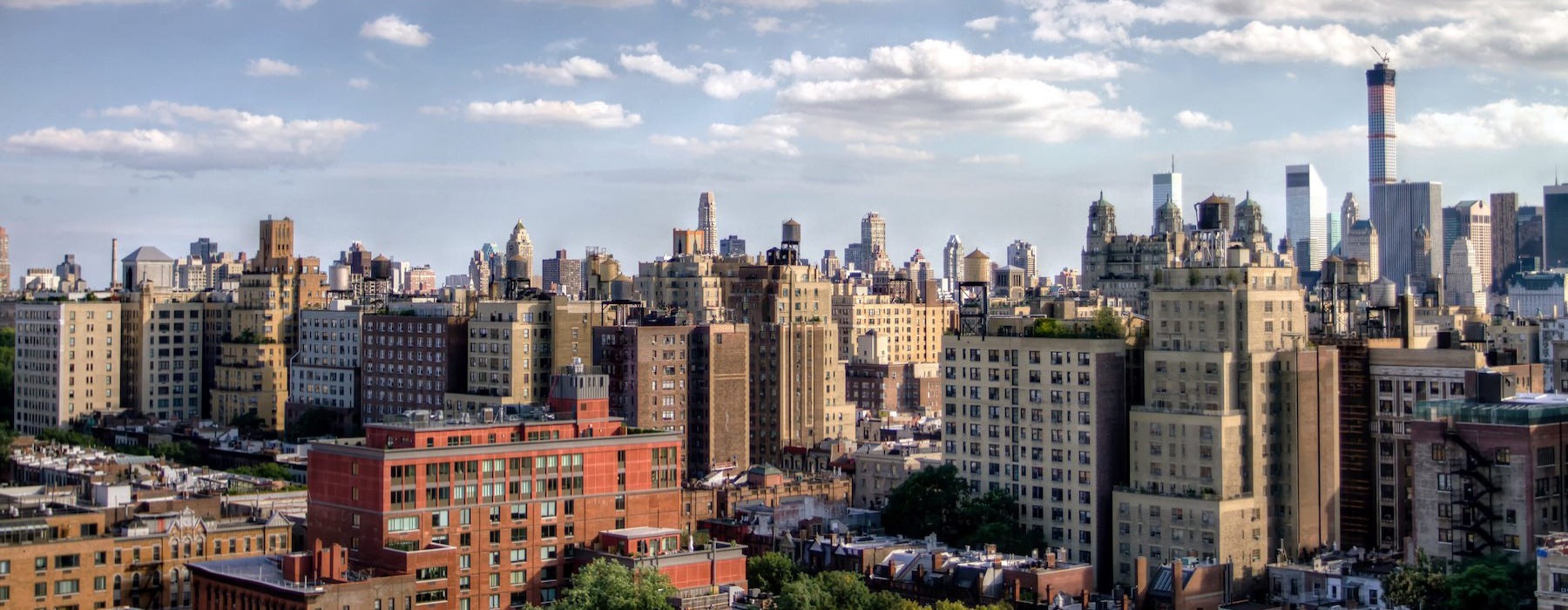 a city with many buildings