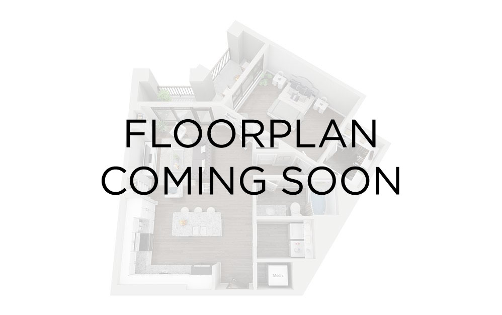 B1 - 2 bedroom floorplan layout with 2 bathrooms and 878 square feet B1 - 2 bedroom floorplan layout with 2 bathrooms and 878 square feet